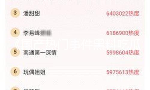 《国产热门事件黑料吃瓜网汇总：探索今日吃瓜事件黑料不打烊的真相与积极影响》