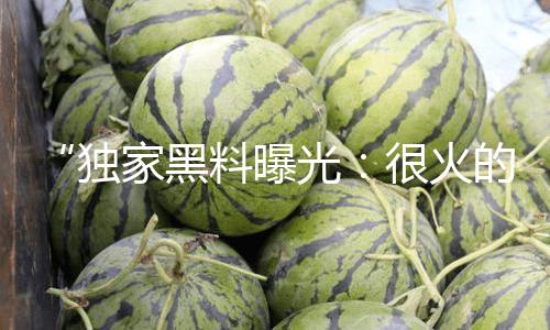 “独家黑料曝光：很火的吃瓜视频在哪里看？爆料揭秘让你不再错过！”